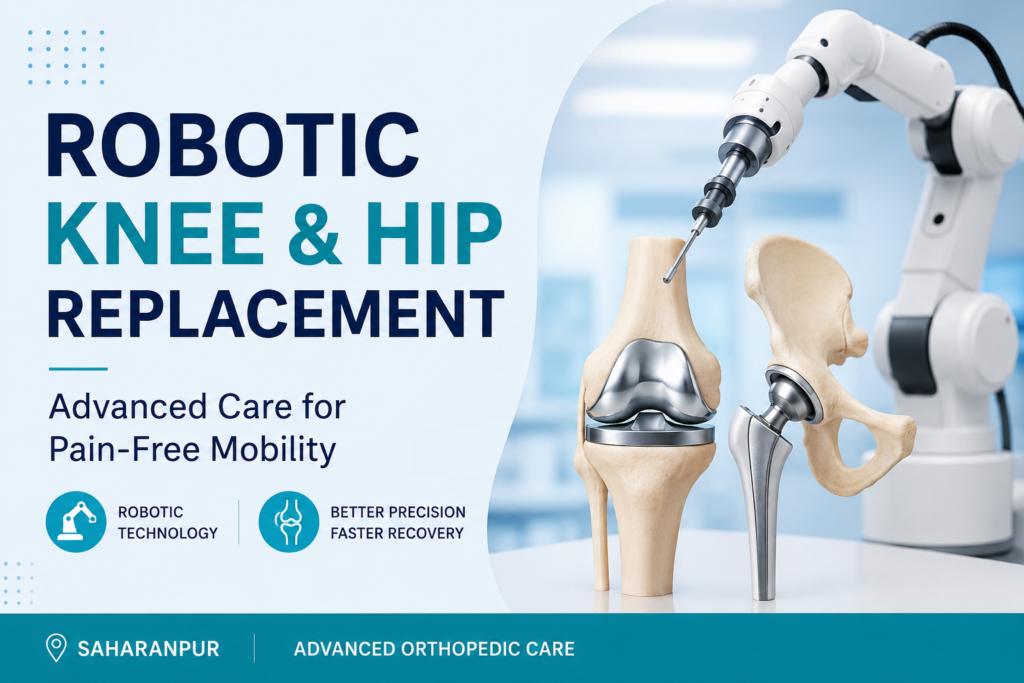 Robotic knee replacement Saharanpur and robotic hip replacement Saharanpur advanced orthopedic surgery treatment