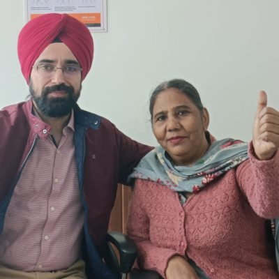 knee replacement Mohali Chandigarh Srinagar patient recovery